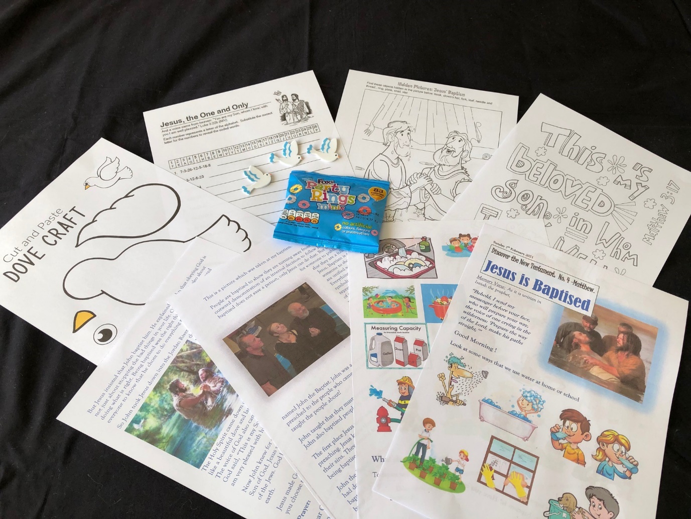 Kings Kids pack with activities and colouring pictures